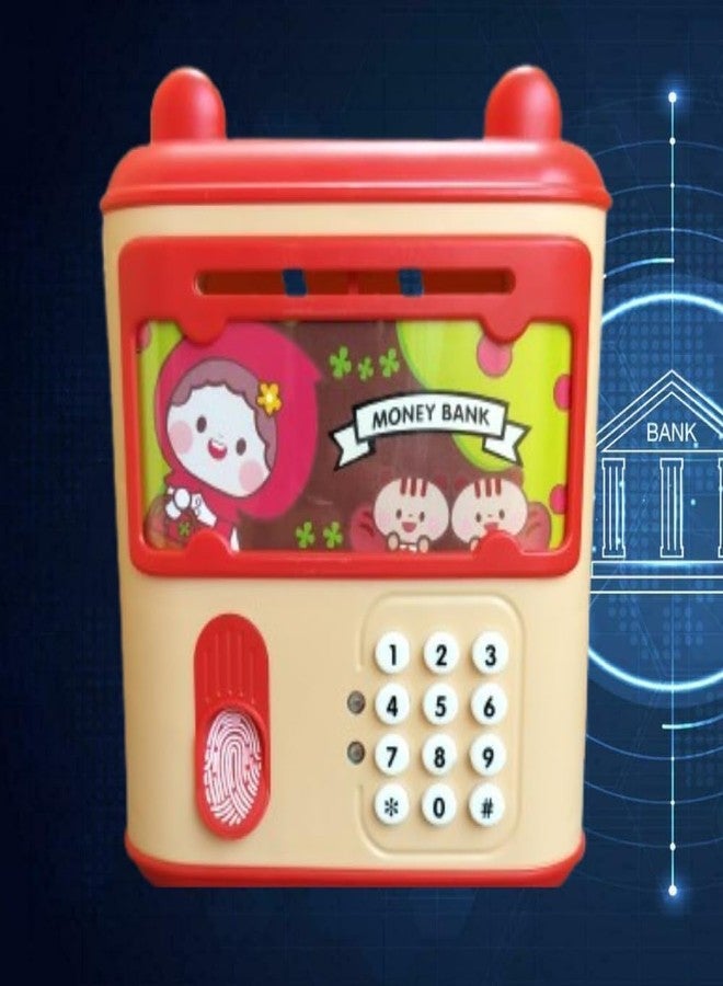 Oupstrive Piggy Bank for Kids & Adults - Electronic Money Safe with Password & Fingerprint Sensor | Cash Deposit | Lights, Sound &Music| Savings Toy for The Age of 3+ Years and Above. - Image 5